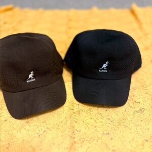 2 like new Y2K Kangol Tropic Ventair Spacecap brown and black XXL